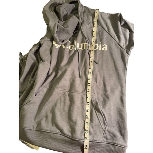 NWT Columbia Logo hoodie in gray SIZE M - Picture 2 of 6